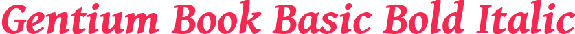 Gentium Book Basic Bold Italic